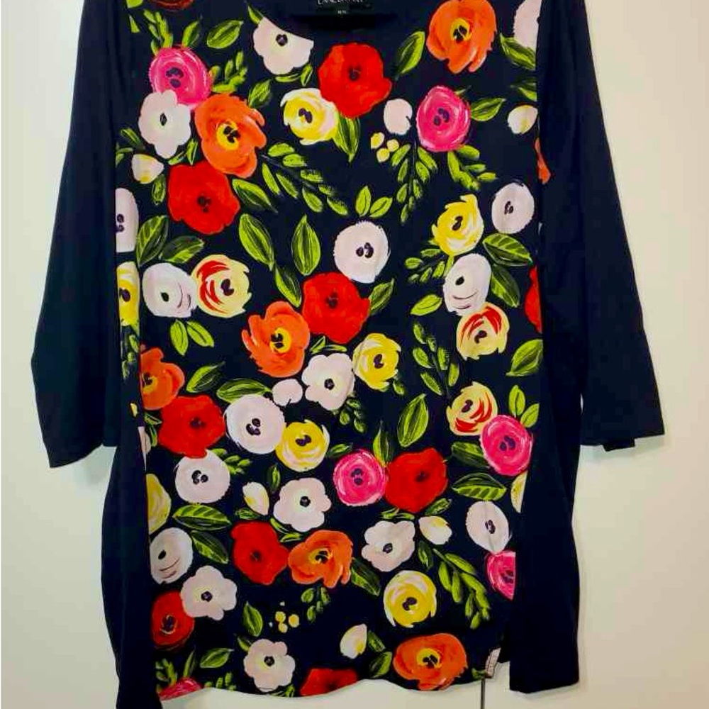 Flowered light sweater